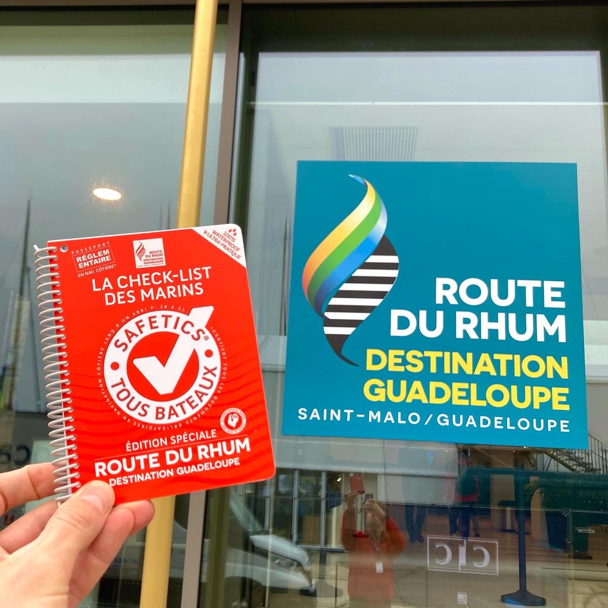 Safetics's tweet image. Safetics the Sailor’s Checklist, the 100% waterproof and ultra-practical safety guide for boaters is proud to be for the 2nd time an Official Product of @RouteDuRhum organised by @oc_sport 🏆🌊 #seasafety #twailor #routedurhum #Routedurhum2022 More info 👉 safetics.com