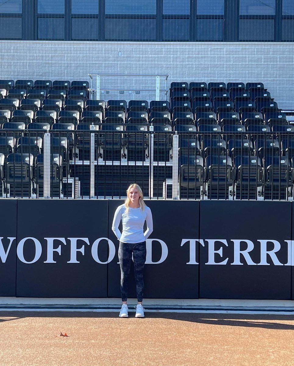 I am so excited to announce that I have committed to play division 1 softball and continue my academic career at Wofford College. Thank you to all my coaches, friends, and family who helped me through this journey. GO TERRIERS!💛🖤