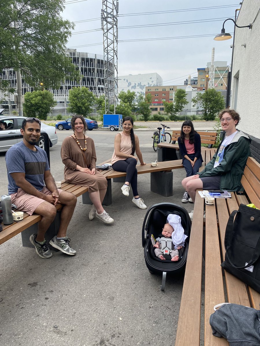 SustainableYYC's tweet image. Our team was honoured to take home an Honourable Mention in the Community Initiatives category for ‘Kids Reimagine School Streets’, a project that included temporary community prototypes &amp;amp; longer-term plans. #mudayyc