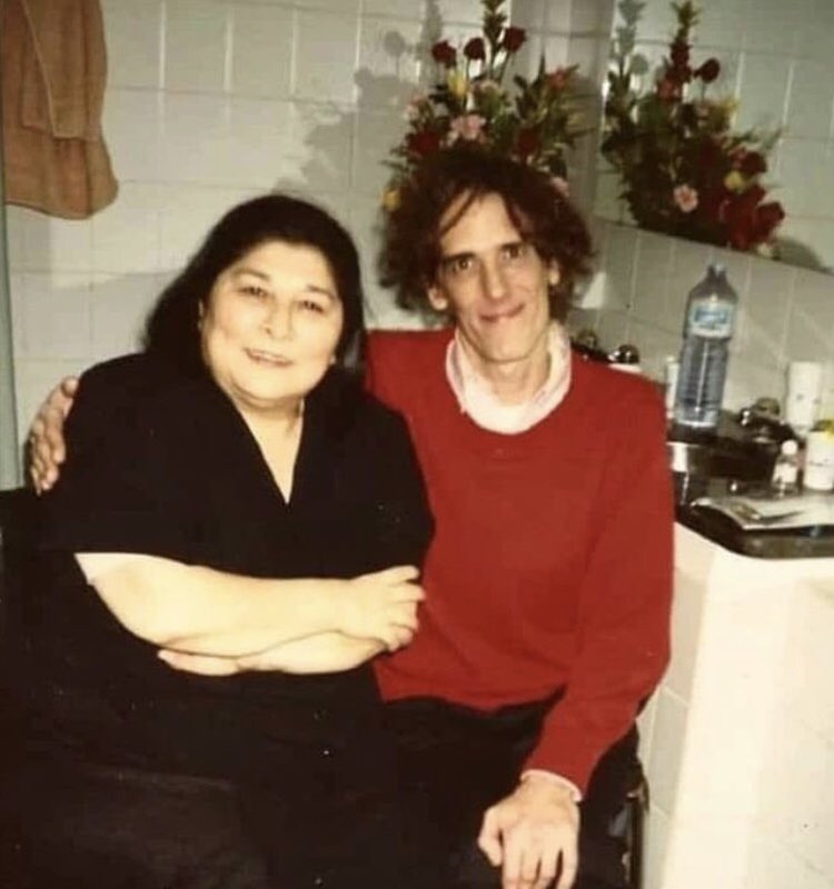 La Negra y el Flaco, en los camarines del Luna Park, 1990. ☀️
