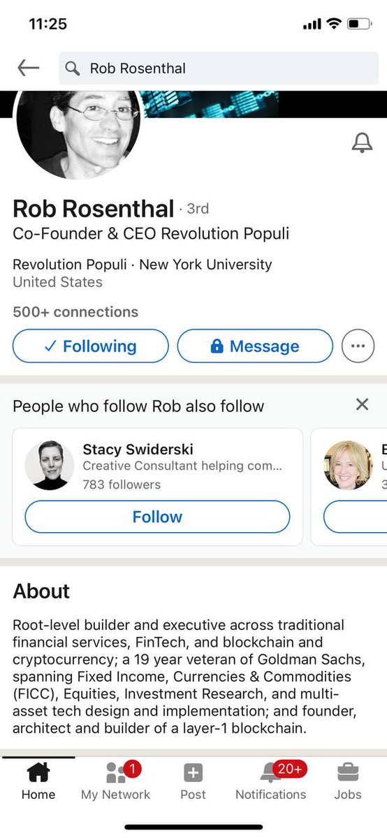 kukupololo's tweet photo. Knowing that $RVP @Rev_Populi is fking near, CEO @RobRosenthalish updated his Linkedin profile to reflect the great work he has been doing. Thanks to all the believers who did not sell and had been patient. For those who left, adios, see you at the top. Trust no one, not SBF. https://t.co/0xJC5bslSx