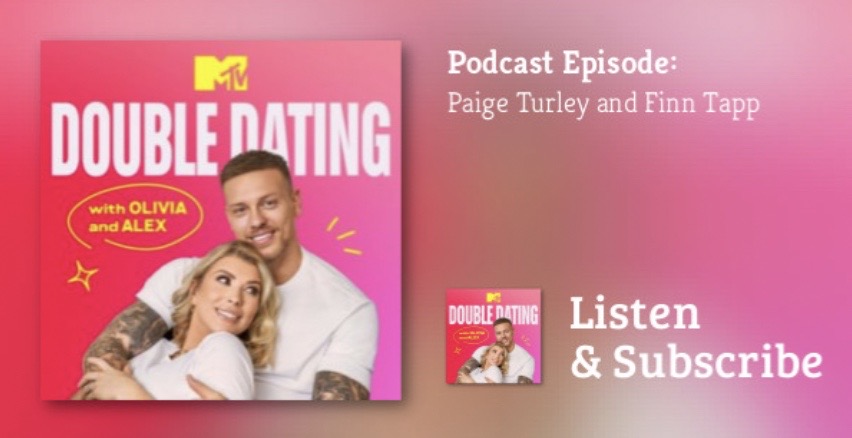 MTVUK's tweet photo. In the latest episode of #DoubleDating @OliviaDBuck and Alex get cosy with fellow Love Island stars @turleypaige_ and Finn Trapp as they chat about everything from home decor to how living with Paige's parents strengthened their relationship 💓
https://t.co/DT28ZbPN1z https://t.co/eiXJ6wCf12