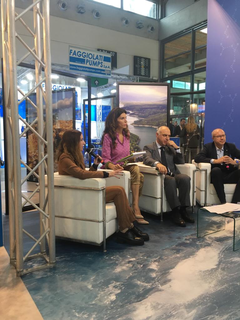 EUProjectO's tweet photo. Today, Giulia Molinari (@GiuliaMolGer) from @we_are_IRISsrl talked about how #EUProjectO is developing practical tools for a #CircularWaterEconomy at @Ecomondo. We will share the interview soon! https://t.co/rGWRY4YhKz