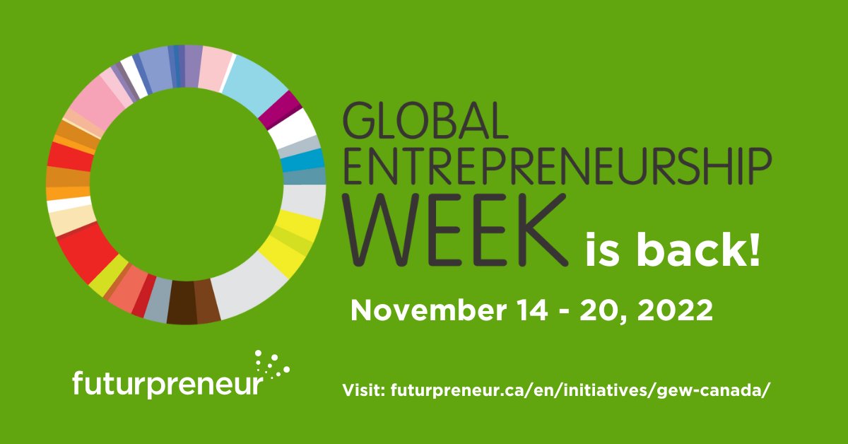Futurpreneur (@futurpreneur) on Twitter photo It's back! Global Entrepreneurship Week 2022 starts Nov 14-20! <a href="/Futurpreneur/">Futurpreneur</a> is the official 🇨🇦 host for #GEW2022! Learn more here: bit.ly/3dnoMJQ - <a href="/unleashingideas/">Global Entrepreneurship Network</a> It's back! Global Entrepreneurship Week 2022 starts Nov 14-20! <a href="/Futurpreneur/">Futurpreneur</a> is the official 🇨🇦 host for #GEW2022! Learn more here: bit.ly/3dnoMJQ - <a href="/unleashingideas/">Global Entrepreneurship Network</a>