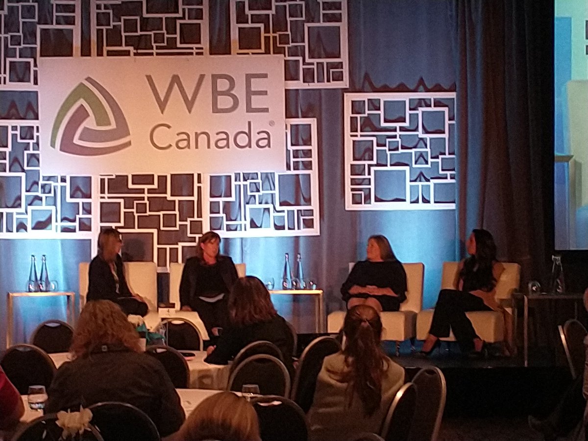 brittonMgmt's tweet photo. At the @WBECanada's National Conference, our very own President/CEO, Marty Britton, was humbled to participate in a panel: "Understanding #NewRealities in the #Workplace" alongside amazing leading #businessowners! 

#supplierdiversity #canada #womenownedbusiness #diversity #HR https://t.co/GPjWIte6gY