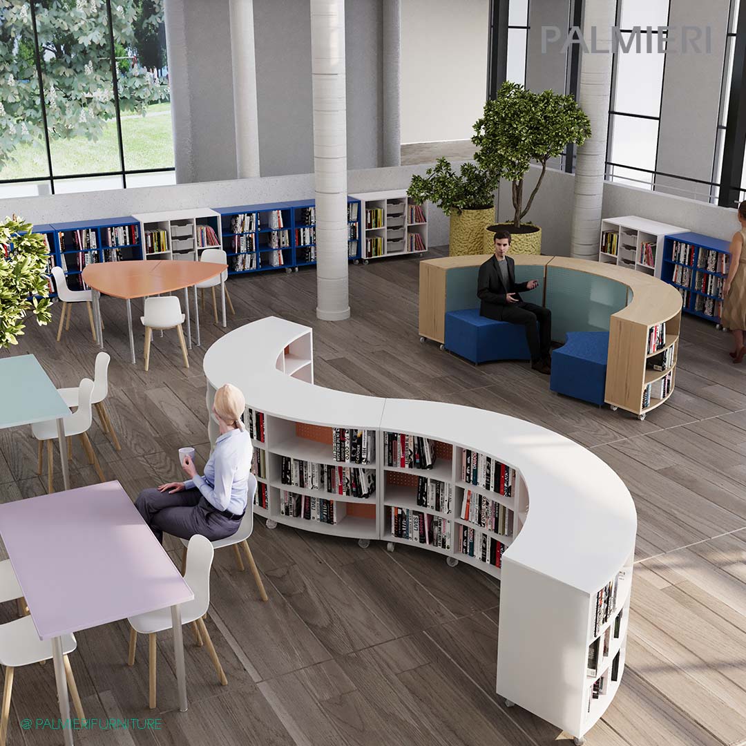 PALMIERIfurnNA's tweet photo. So-La-La! 😍 Check out our beautiful and versatile shelving units part of the NuMedia Collection! ✨💗
Click the link in our bio for more information on SOLA!👩💻
#palmierifurniture #sola #numedia #beautiful #versitile #shelving #shelvingunit #furniture #ktotwelve #library #school https://t.co/9XIqyoWxsP