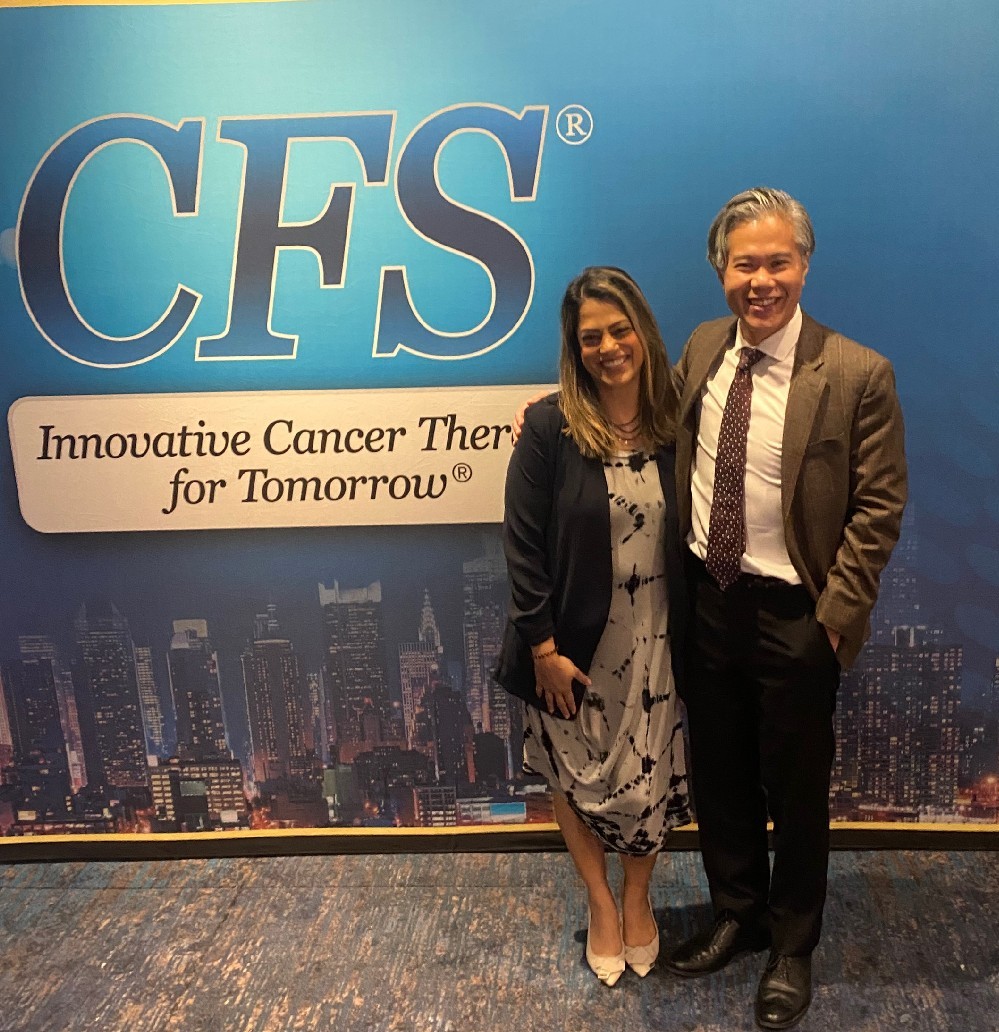 OncLive's tweet photo. Thanks to both @Rdcarval of @ColumbiaMed, and @DrSapnaPatel of @MDAndersonNews for stopping by this morning to discuss new therapeutic options for patients with melanoma! @gotoPER #gotoCFS #gotoPER #CFS22 #CFS40 #melsm https://t.co/DnzK8mcaw1