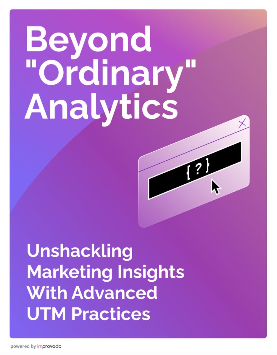 In 30% of cases, large companies spend their marketing budgets with no way to track their effectiveness. The main reason is poorly structured UTM tags.

Our guide on Advanced UTM Practices demonstrates how to overcome the most common UTM tagging struggles buff.ly/3tkai2g