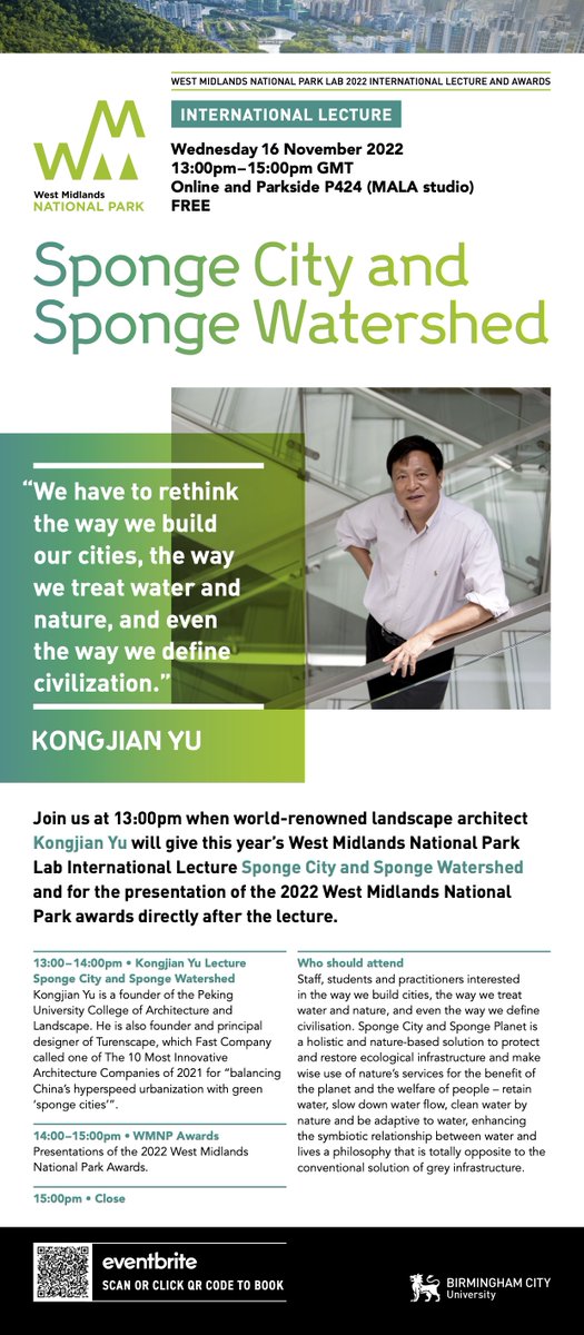 Wed, 16 Nov 2022
13:00 pm –15:00 pm GMT
Online and Parkside P424 (MALA studio)
FREE
 
The lecture and awards will be streamed via Zoom, and if you would like to attend this informal event in person, please email (wmnplab@bcu.ac.uk).

Book using link below: wmnplab.org