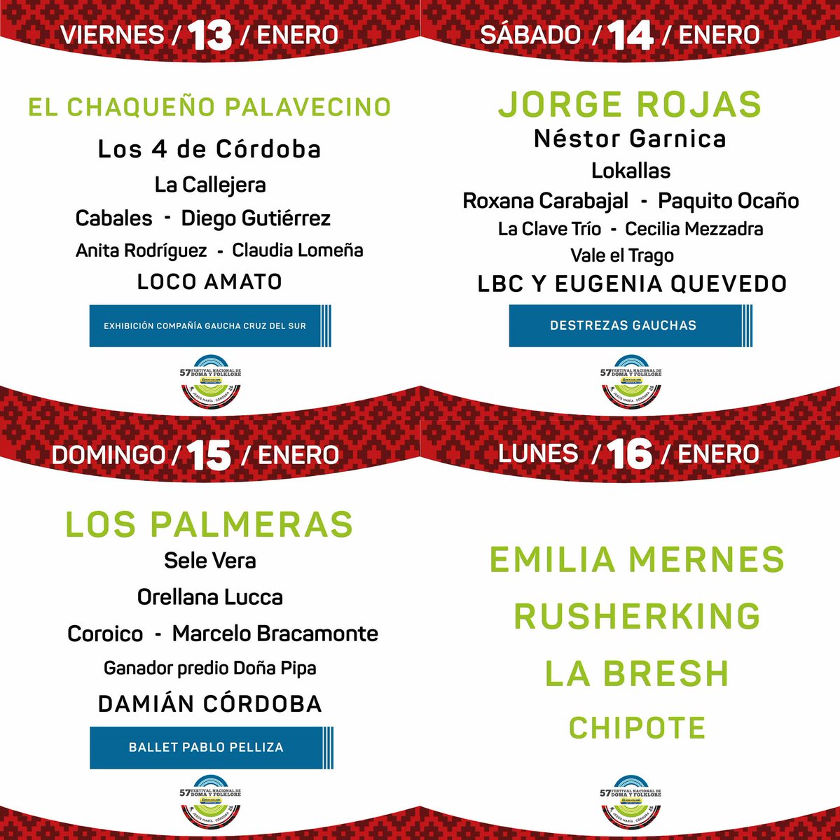 porquetendencia's tweet photo. "Jesús María":
Porque se conoció la grilla para la próxima edición del Festival Nacional de Doma y Folklore https://t.co/C5jwQ3sYtP