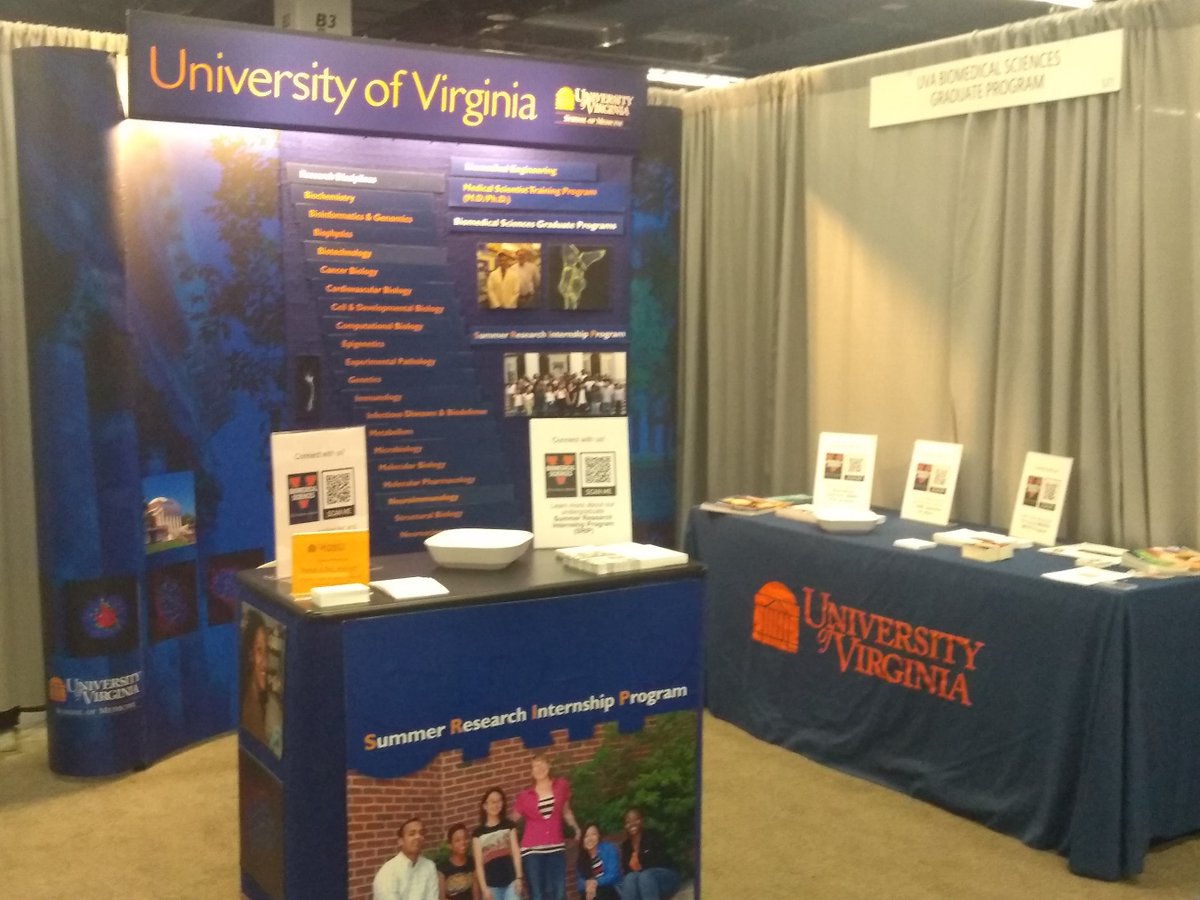 uvasrip's tweet photo. We're at ABRCMS in sunny, beautiful Anaheim, CA. Stop by our booth#527 during exhibit hours to chat about Biomedical Sciences graduate programs and summer research for undergraduates.  #ABRCMS  #UVABIMS #UVASRIP https://t.co/gRHFxP6kTf