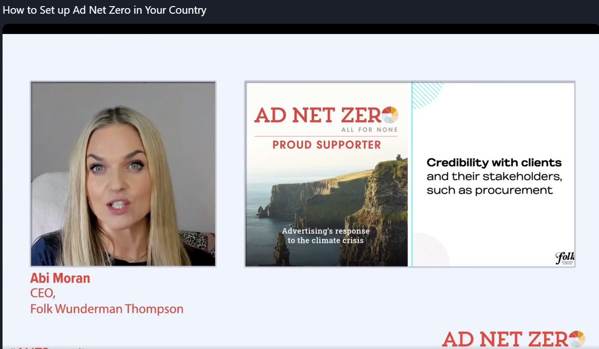 ad_association's tweet photo. @WunThompson @IAPI_Updates A key benefit of joining #AdNetZero is being part of the working groups, says Abi Moran @WunThompson.
It’s easy to implement because we are working within the same framework and can work through the challenges together. #ANZSummit https://t.co/QNfvvKsCAg