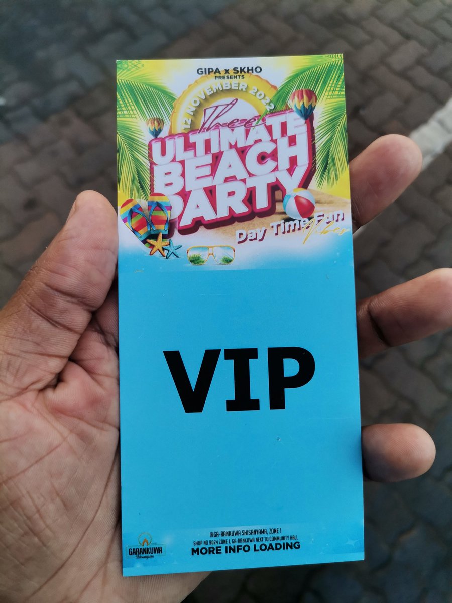 McSeel012's tweet photo. Lets go. I still have VIP tickets...
#UltimateBeachParty https://t.co/l02qqyB939