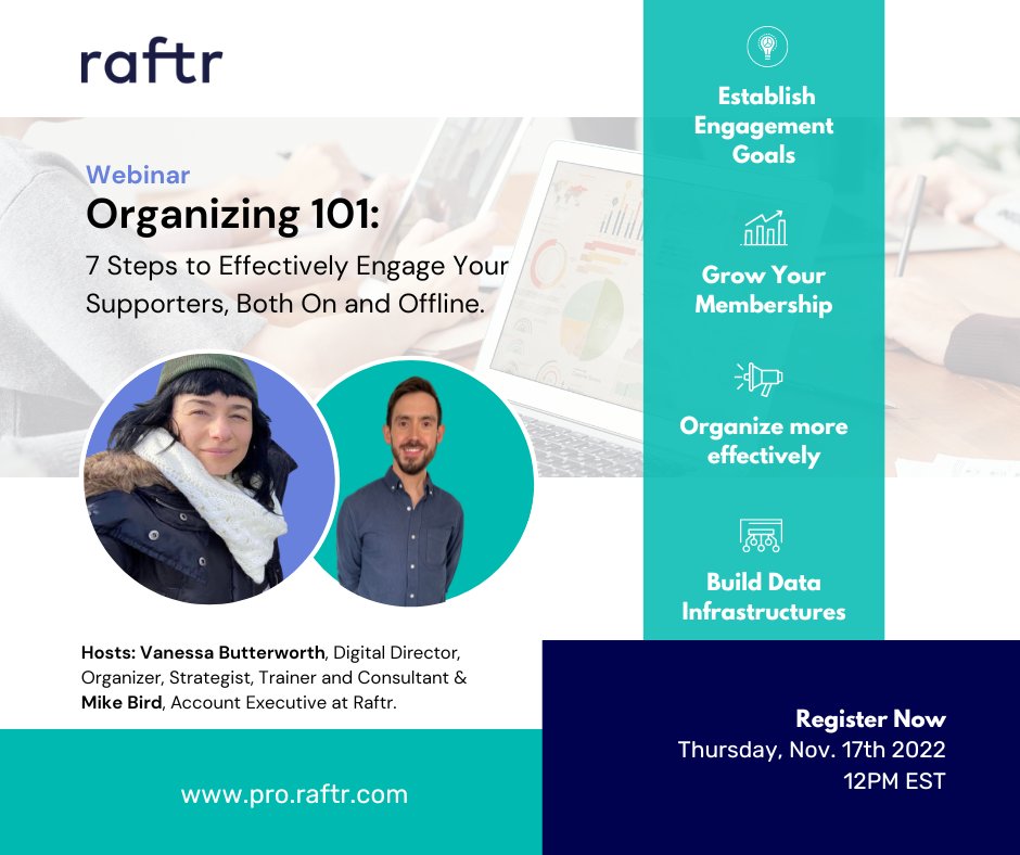 Only 1 week left to register for the ‘Organizing 101: 7 Steps to Effectively Engage Your Supporters, Both On and Offline’ training session. Discover new strategies with veteran organizer, <a href="/vbombboom/">Vanessa</a> (<a href="/CaringAcrossGen/">Caring Across Generations #CareCantWait</a> &amp; <a href="/seiu1021/">SEIU 1021</a>).

Nov. 17th @ 12PM EST: bit.ly/3DVx4DD