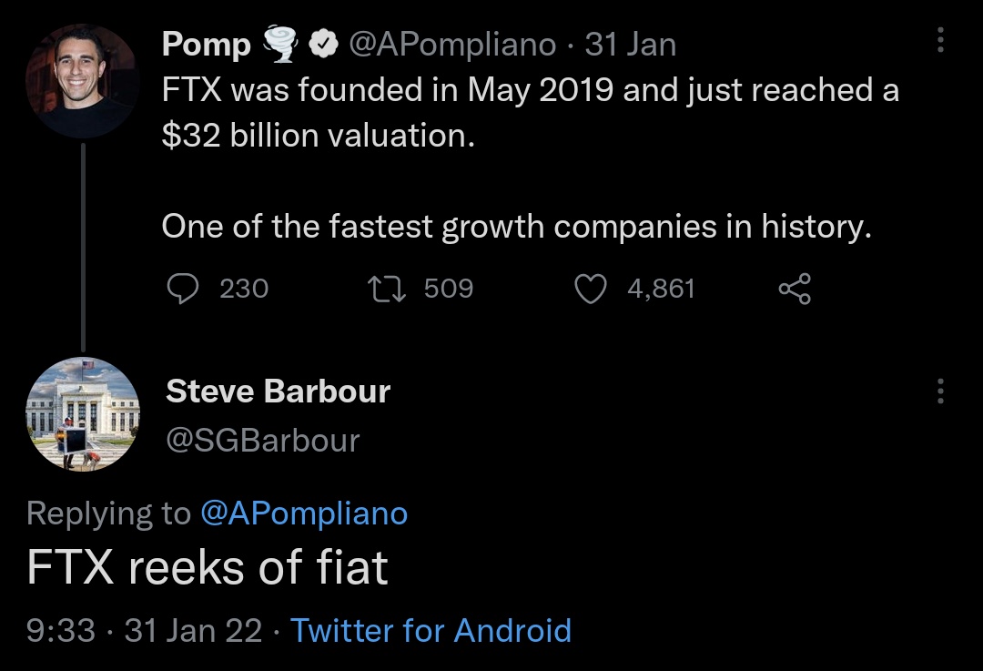 While crypto influencers simped for SBF, FTX and the rest of the Ponzi  schemes that have and will continue to collapse, your local Bitcoin  Maximalists kept you in check.