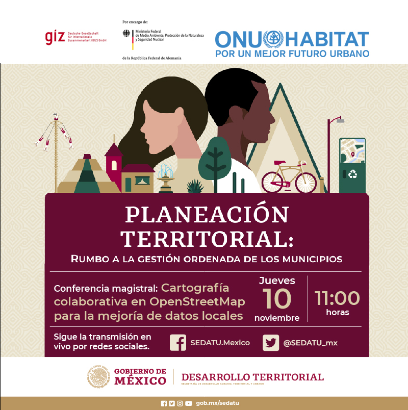 SEDATU_mx's tweet photo. 🔴#EnVivo

Ya inició la conferencia magistral 'Cartografía colaborativa en OpenStreetMap para la mejoría de datos locales'.

Entra a https://t.co/xV54ajlOwn y únete a la conversación. https://t.co/6MQIOyIBFn