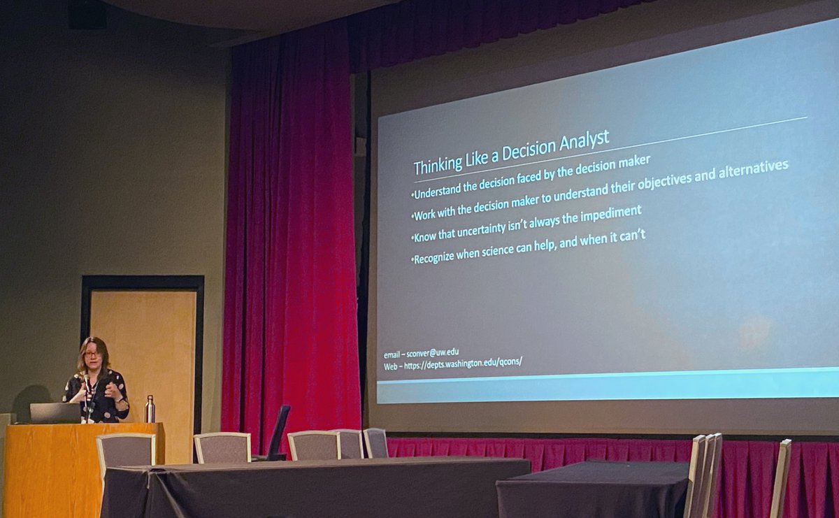 Dreaming of a world where we all think like decision analysts 🤩 #SDMCoP 

Worth the early wake-up call <a href="/conversesj/">Sarah Converse</a>