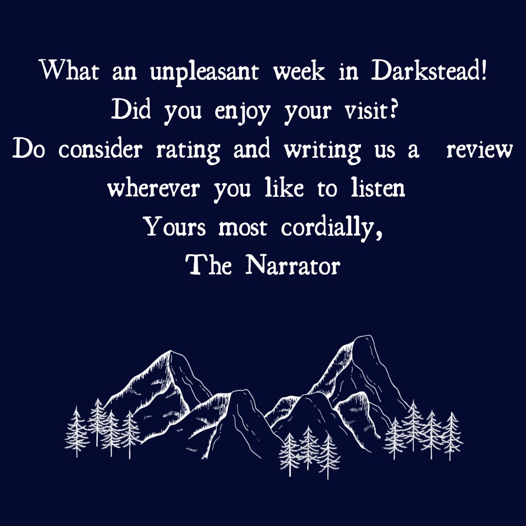DarksteadPod's tweet photo. Enjoying the show? Why not share the love and give us a rating and/or review! 🎧🎃 #audiodrama #review #reviewaudiodrama https://t.co/e9Qv0hfOhO