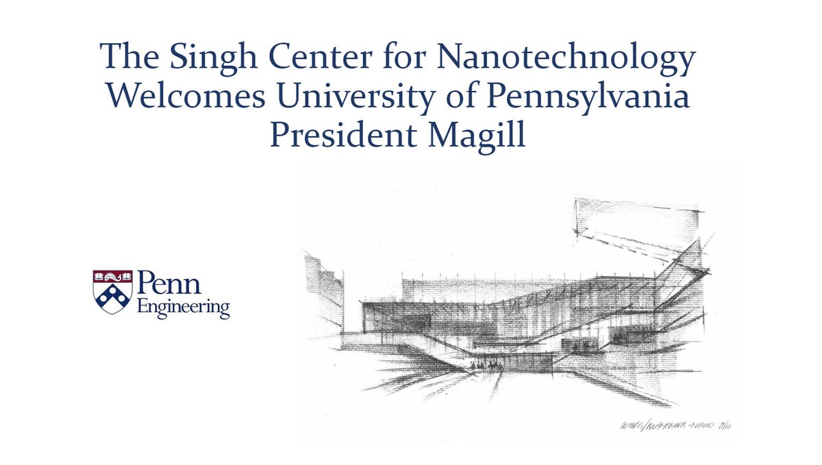 We @UPennSinghNano were delighted to host President Magill to our Center this morning.