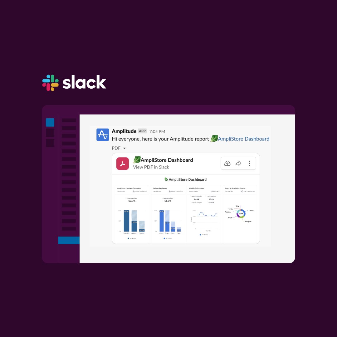 ✨ New &amp; improved. ✨

You can now preview Amplitude charts, receive @ mentions via notifications, + subscribe to regular dashboard updates directly in <a href="/SlackHQ/">Slack</a>. 🙌 bit.ly/3U1FIWD