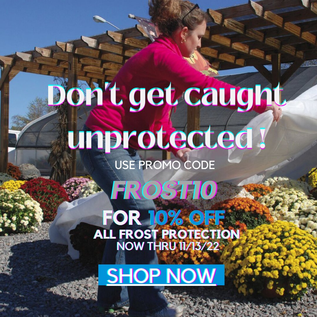 GreenhouseMega's tweet photo. The weather is so unpredictable!
#greenhousemegastore #growingwithgms #frostrprotection #promooftheday #gardenprotection #sales #saleoftheweek #dealoftheday #gardening #plantprotection    #frost #Discounts #gardenlife #vegetablegardening #urbangardening #sustainablegardening https://t.co/CaVep48M8R
