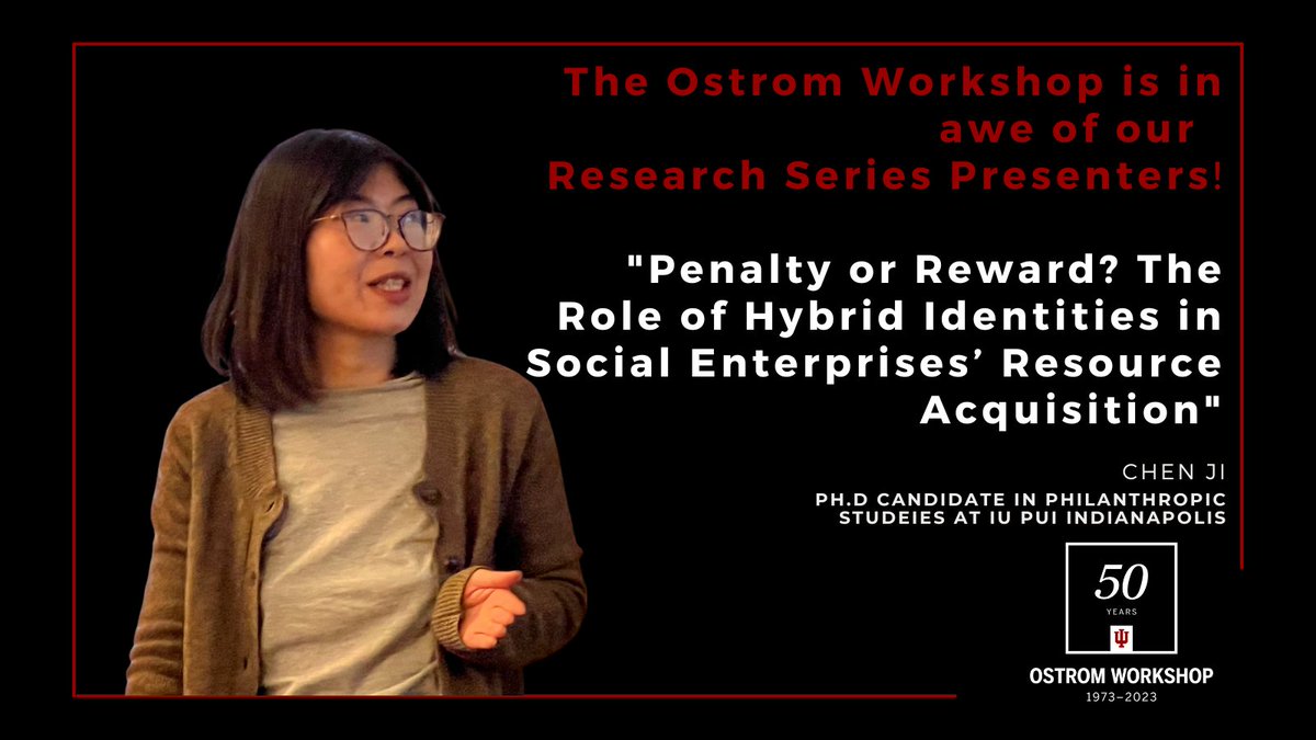 Thank you <a href="/bingchenlling/">Chen Ji</a> Chen Ji for your presentation yesterday. We look forward to hearing you share more of your research in the future. Fantastic talk! #OstromWorkshopResearch <a href="/AngRaymond/">Dr. Angie Raymond</a> <a href="/CyberPeaceProf/">Scott Shackelford</a> <a href="/jess_stein84/">Jessica Steinberg</a>