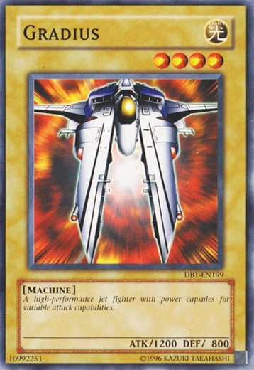 _Zefer's tweet photo. @MBTYuGiOh Would love to see Konami try to revive the Gradius archetype. They could make it a Link archetype that gains benefits from co-linking retrained Option cards to the zones it points to https://t.co/jpts2CxUbD