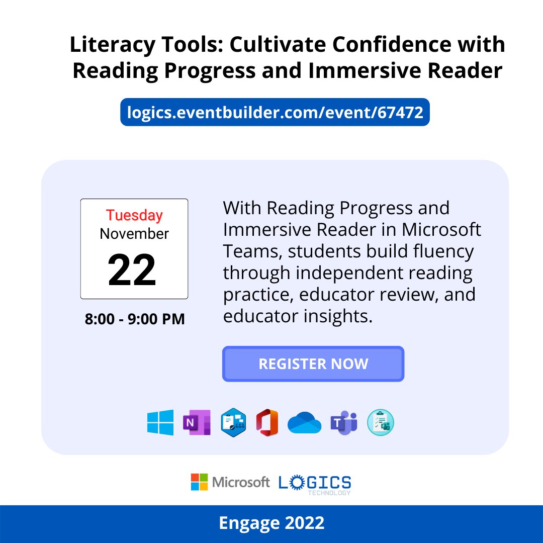 Help students develop confidence with Reading Progress. Learn More: logics.eventbuilder.com/event/67472 <a href="/MicrosoftTeams/">Microsoft Teams</a> <a href="/Microsoft365/">Microsoft 365</a> #literacy