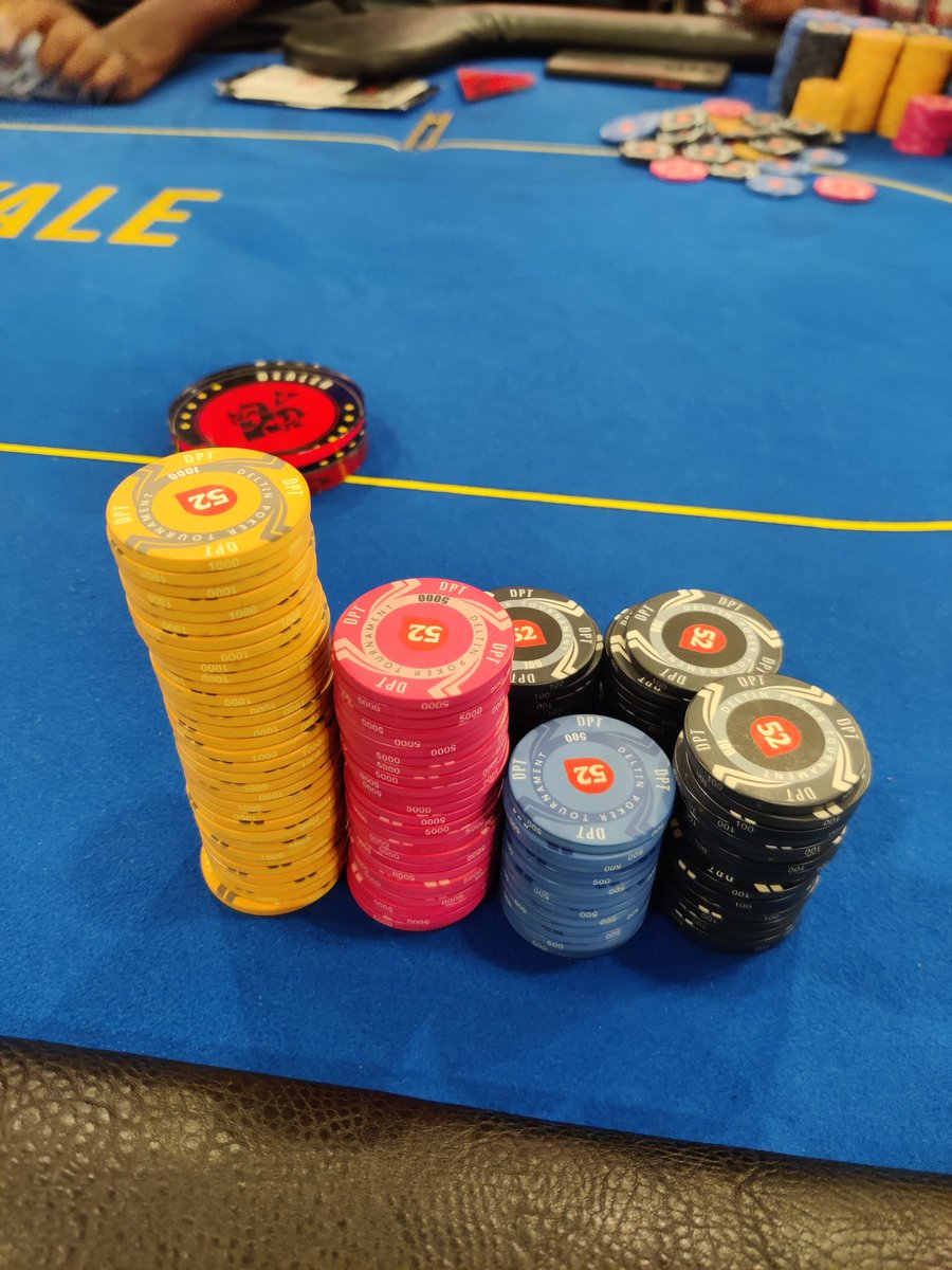 Abhigoindi's tweet photo. Chipped up in the last few levels! Have around 175k . Blinds move to 1500/3000!#Legggo #DptHighroller https://t.co/xkcWwUhqYX