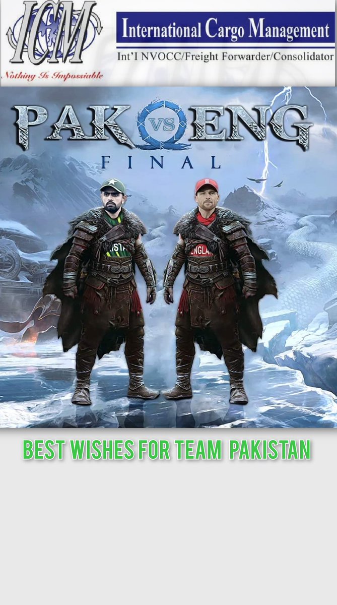 Interna63710350's tweet photo. Green shirts you make us proud. On to the finals
Inshallah you will win final against England too.

Very best of luck 🤞😀.
#T20WorldCup22 #icmlogistic #PakvsEng #cricketlive #cricketfever #PakiatanZindabad https://t.co/EDEeIELU9R