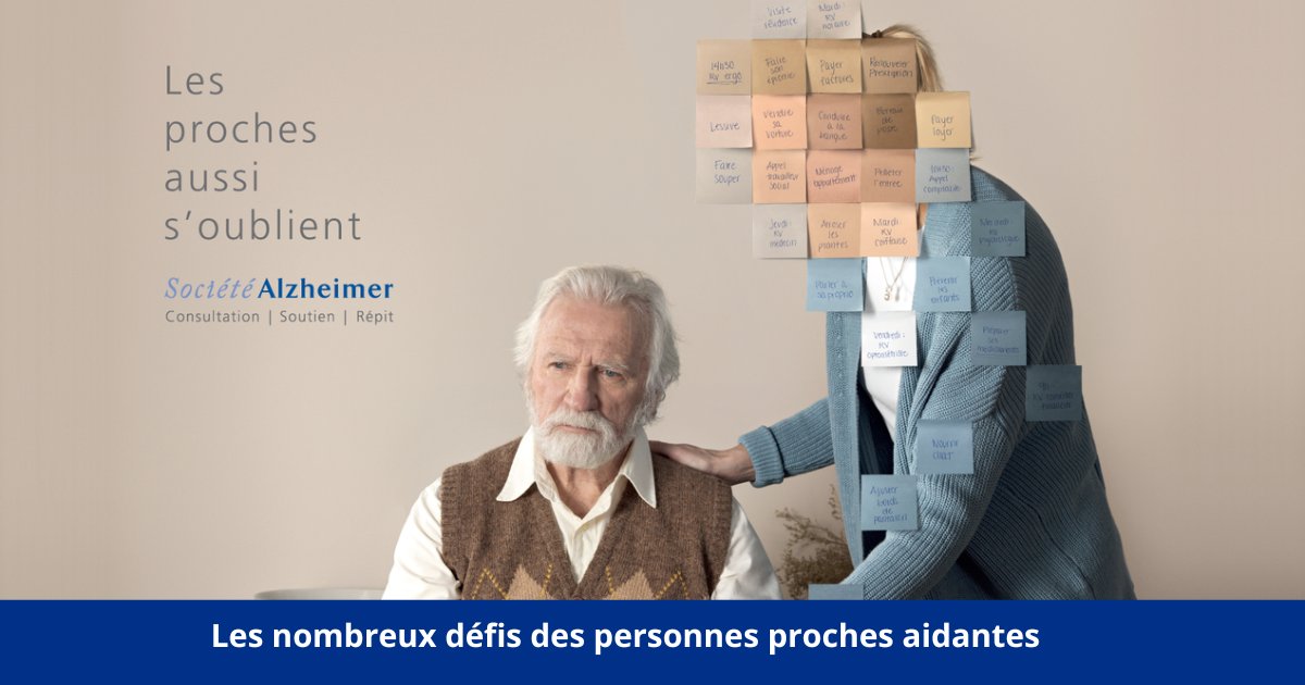 On continue la semaine nationale des personnes proches aidantes, soulignons leurs nombreux défis. 

Au Canada, le nombre d’heures de soins prodiguées par les proches aidants de personnes atteintes représentait, en 2020, l’équivalent de 235 000 emplois à temps plein!