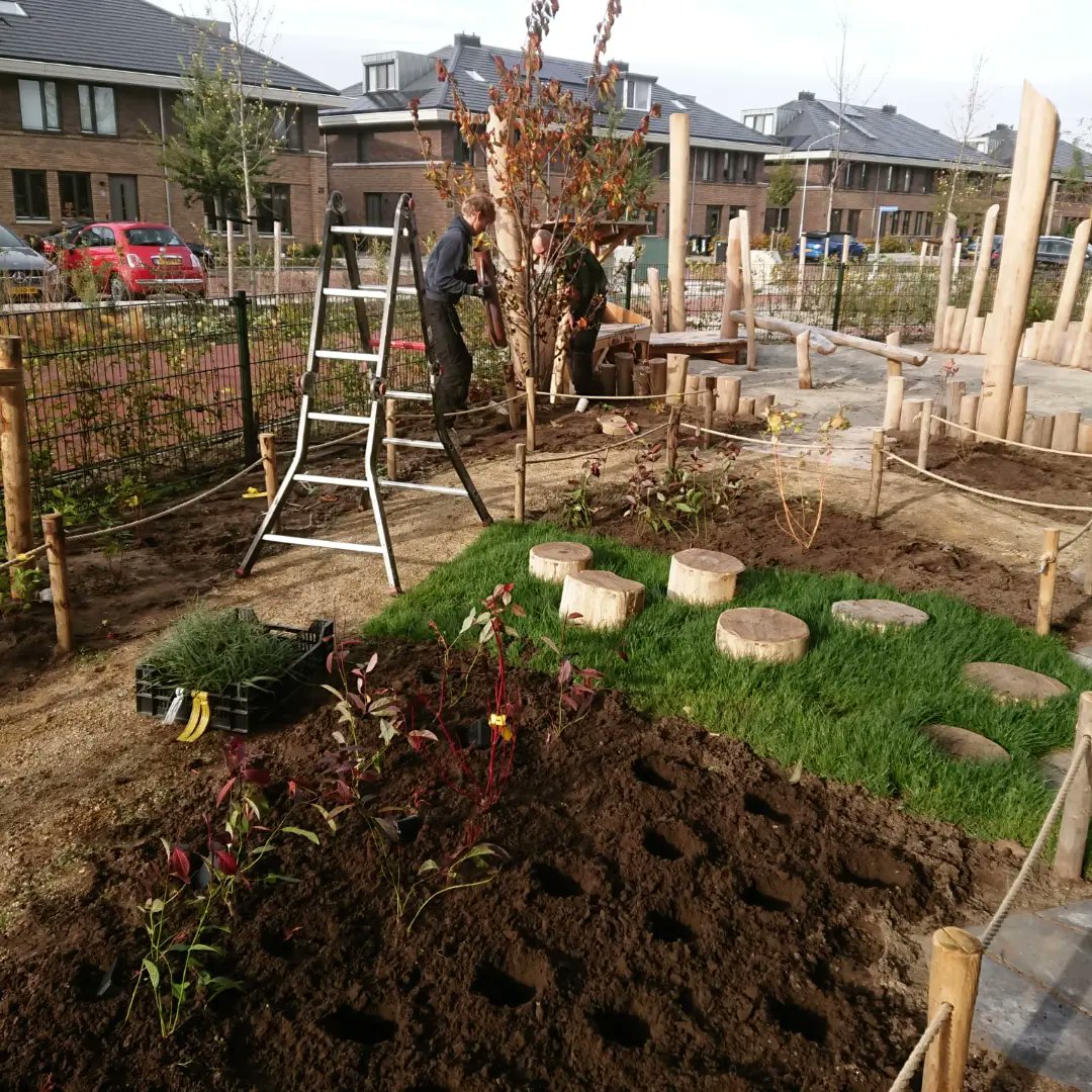 Bureau_RIS's tweet photo. #plantseizoen is nu ook bij ons geopend...!
De hovenier heeft vandaag de door ons ontworpen nieuwe tuin van #kdv #Wilgenkroon van @SDKkinderopvang  in #Dordrecht ingeplant
#groenekinderopvang https://t.co/fMMeVIWpDa