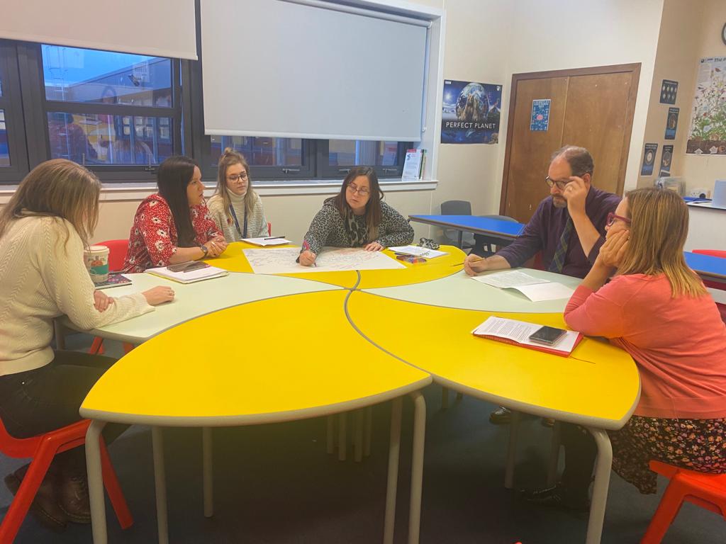 BanffAcademyBXA's tweet photo. Last night our whole school staff meeting used the ‘World Cafe’ protocol to discuss how to improve our procedures for reporting pupil progress and attainment to parents 📈 #collaboration #parentalengagement #feedbackforimprovement https://t.co/mIL41eWjMc