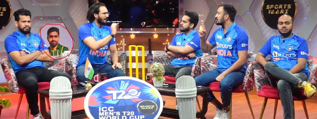 QamberOfficial's tweet photo. The only happy person #BabarAzam𓃵 🤣
#T20Iworldcup2022 https://t.co/e0f1AYMyxr