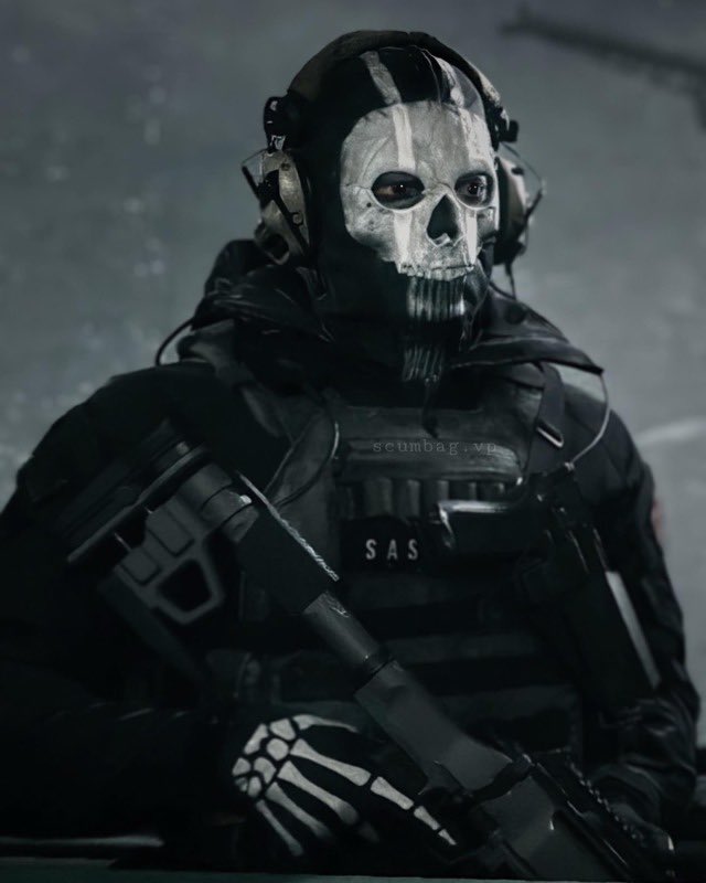 Simon Ghost Riley from mw2, SAS