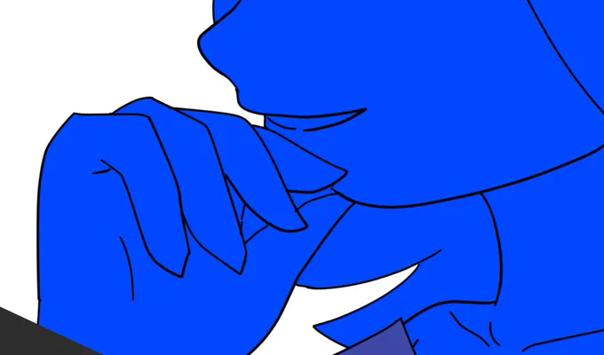この角度だとどうしても鼻をかかざるをえないね。 