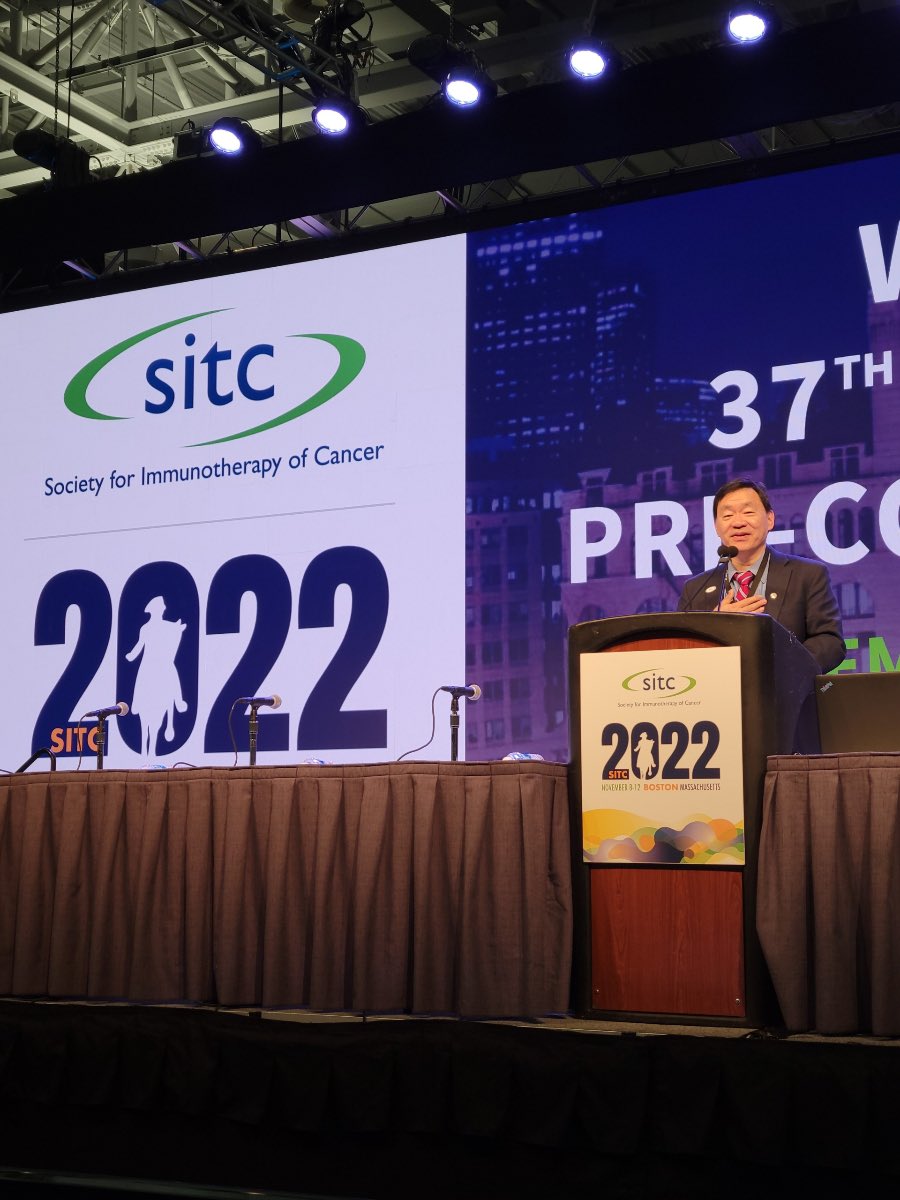 Honored to kick off the largest <a href="/sitcancer/">Society for Immunotherapy of Cancer</a> Annual Meeting ever at the Presidential Welcome &amp; Awards this morning! #SITC22

Together we are improving #cancer patient outcomes by advancing the science, development and application of cancer #immunology and #immunotherapy.
