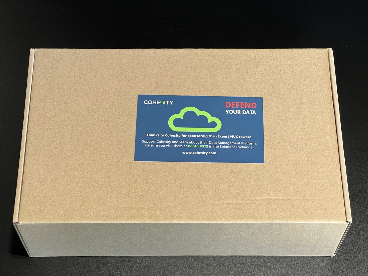 Guess what’s coming back to Philly with me… a brand new NUC courtesy of <a href="/Cohesity/">Cohesity</a> and <a href="/vExpert/">VMware vExpert</a>!  Standby for an update in a few weeks on where this fits into my homelab…