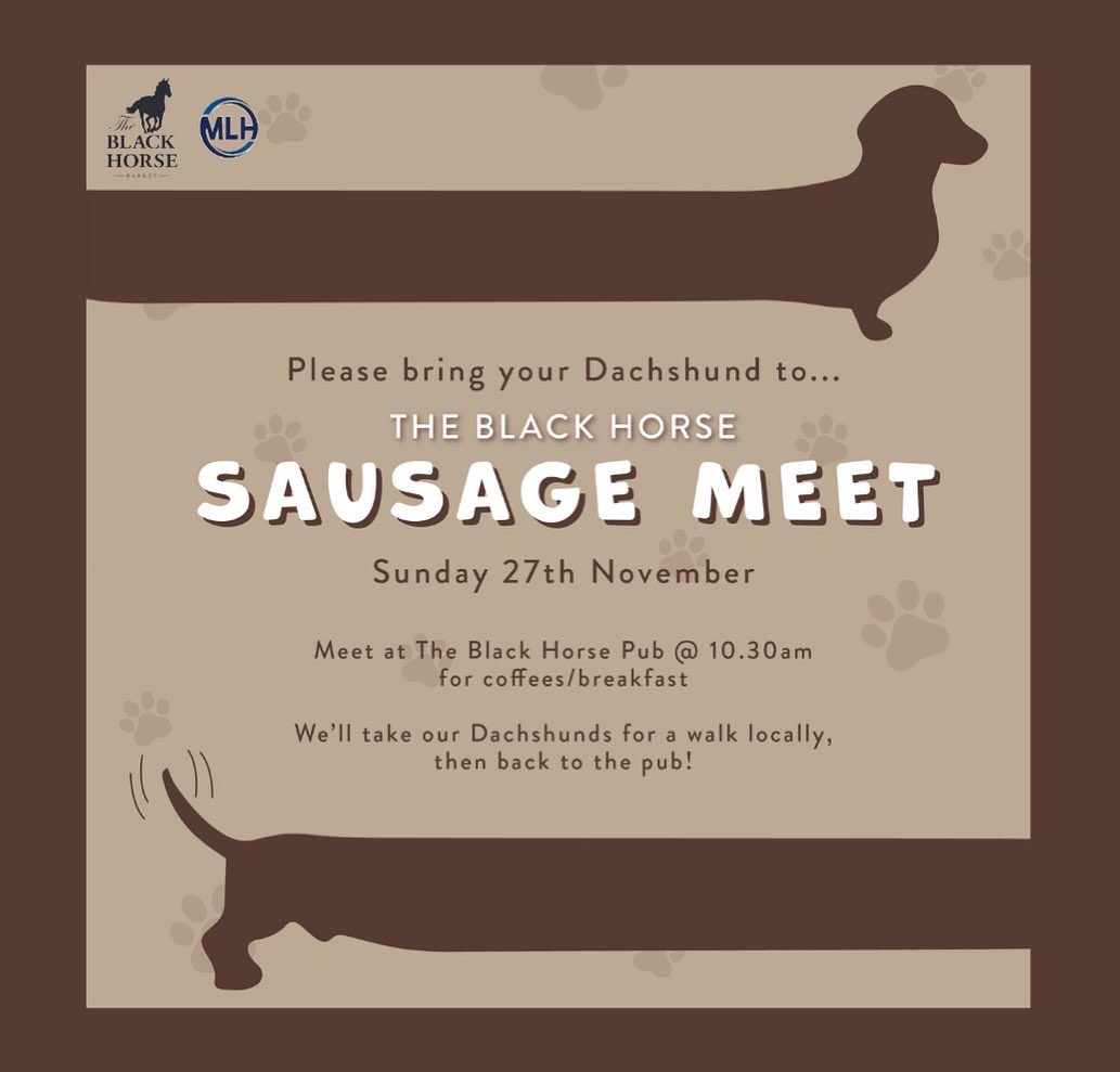 Our resident Sausage dogs are up in the office mapping out our walk route for our Sausage Meet on the 27th… SWIPE for details!