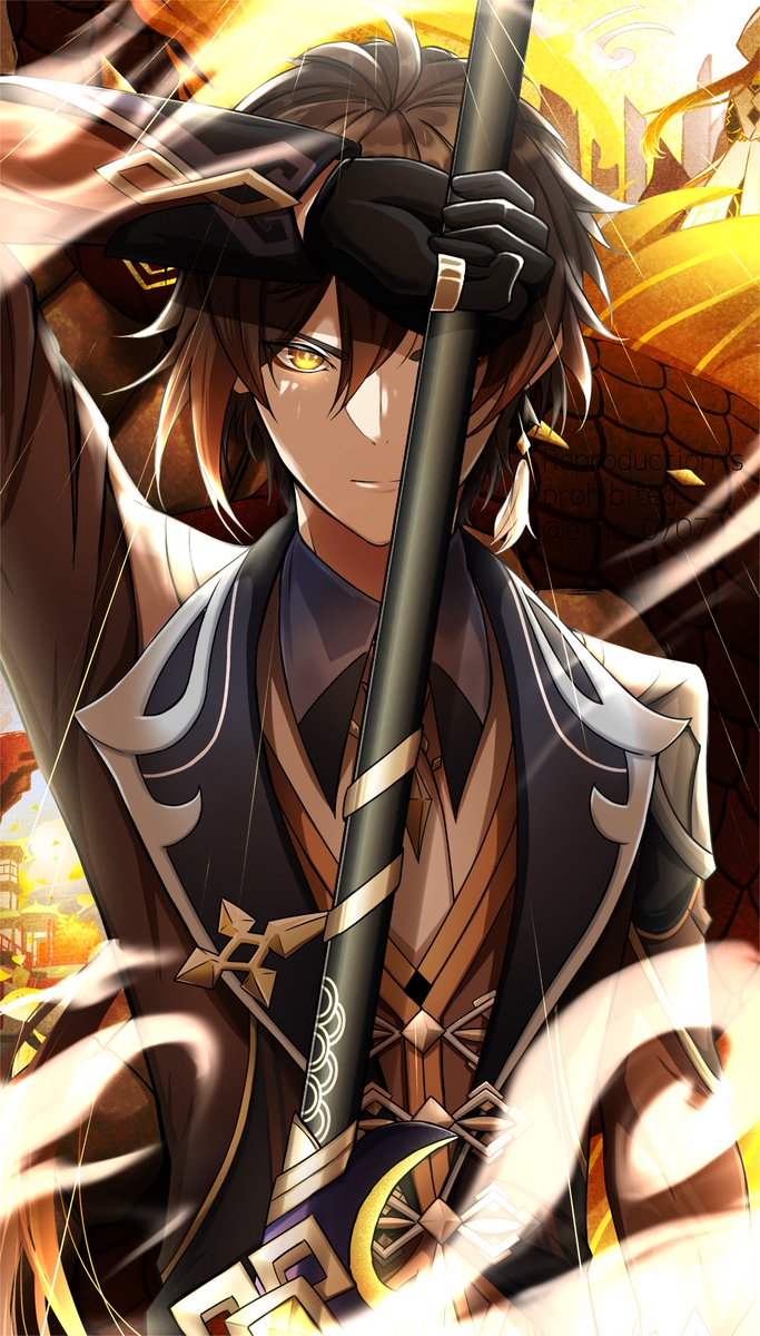 「#ツイッターTL復活祭便乗して自分も祝います原神の魈くんと鍾離先生が特に好きだけ」|永夢🌸のイラスト