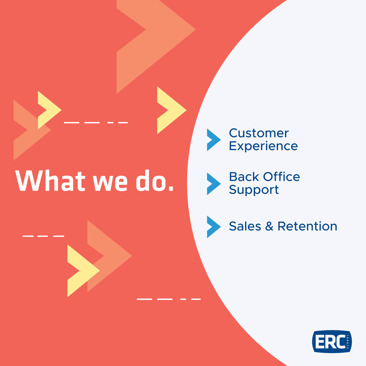 In today's ever-changing CX world, customer care encompasses so much more than "answering phones", so staying nimble and ahead of the digital-first revolution without losing that human touch is critical.

At ERC Global, CX is our religion.
Learn more: hubs.ly/Q01rY7rS0