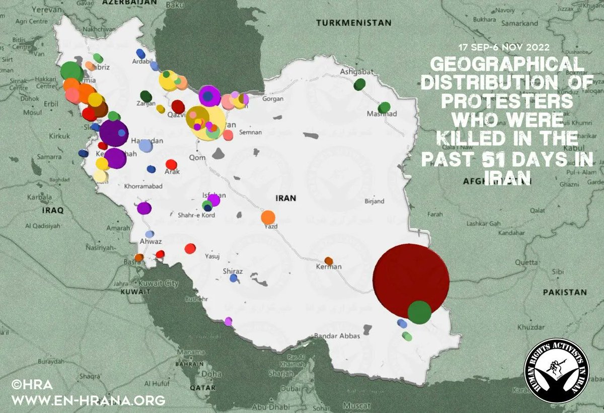 simongerman600's tweet photo. #Map shows where the 300+ protesters were killed across Iran over the last 51 days. https://t.co/Q51cAO4EIy