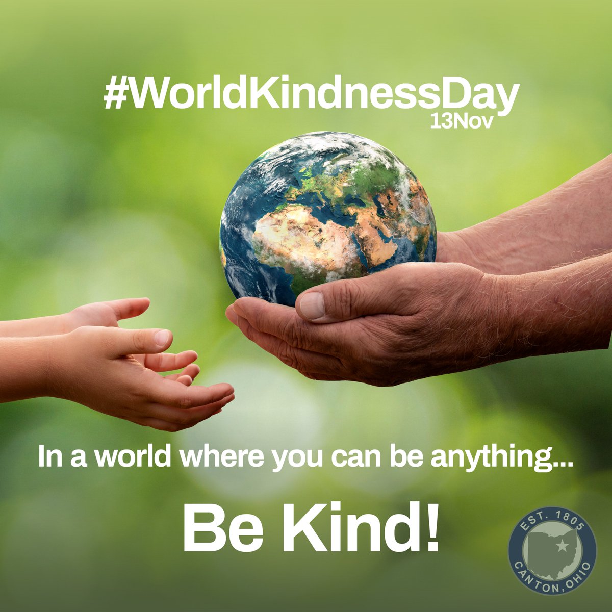 Today is World Kindness Day.  Be kind to the world and to each other!