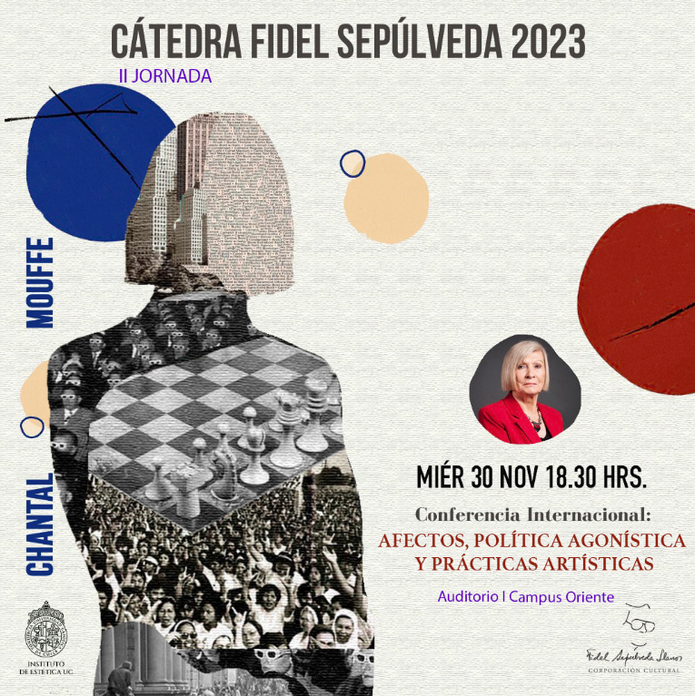lucianacadahia's tweet photo. Con mucha alegría les contamos que el miércoles 30 de noviembre estaremos con Chantal Mouffe en nuestro @esteticauc. Para las que anden por Santiago, acá les dejo las coordenadas: https://t.co/L46ESWusep