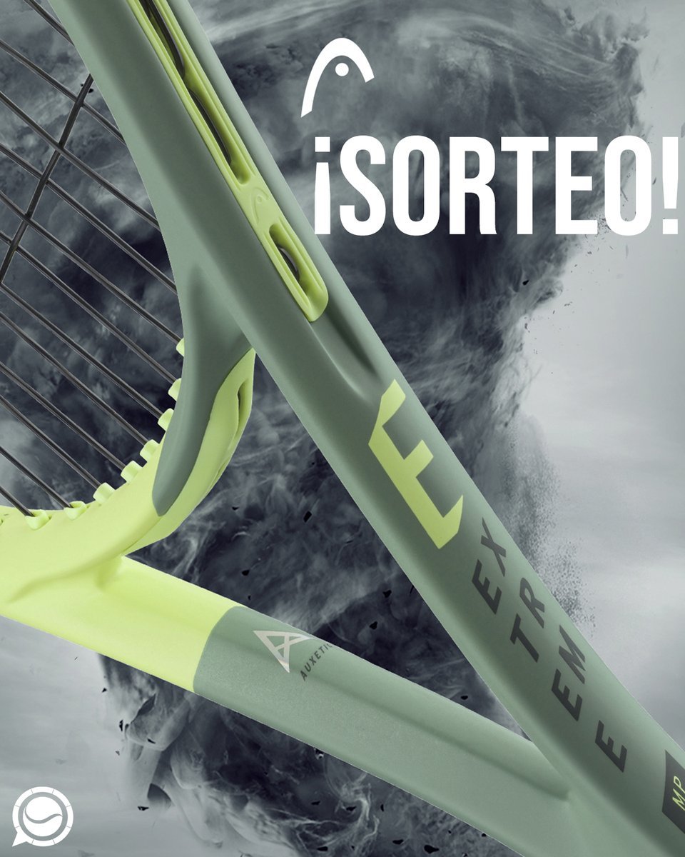 PuntoDBreak's tweet photo. ¡Atención sorteo!
Consigue la raqueta de Mateo Berretini, Head Extreme MP. ¿La quieres? sigue estos pasos
    
1. Síguenos @PuntoDBreak y a @head_tennis
    2. Dale RT 

Puedes participar hasta el 17 de Noviembre de 2022
¡Mucha suerte!🍀

https://t.co/jirwlV9RqR https://t.co/ILCXBSNL1q
