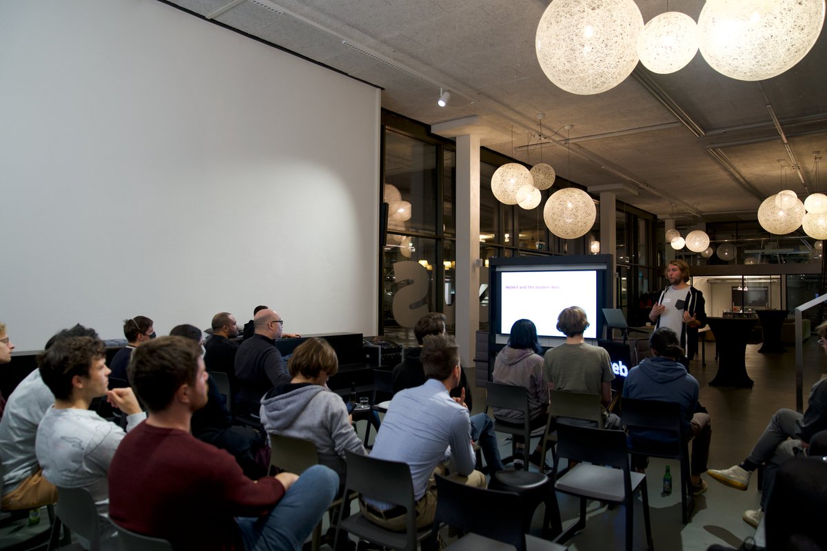 webmeetup_ch's tweet photo. Thanks to everyone who showed up to our last event with @nic_o_martin's awesome talk about how to use the browser to talk with robots 🤖

We also thank our sponsors @WondrousLTD for the venue and @cyon for the snacks and drinks. 🍕

Stay tuned for the next event, see you soon! 👋 https://t.co/sYt0iZEGgd