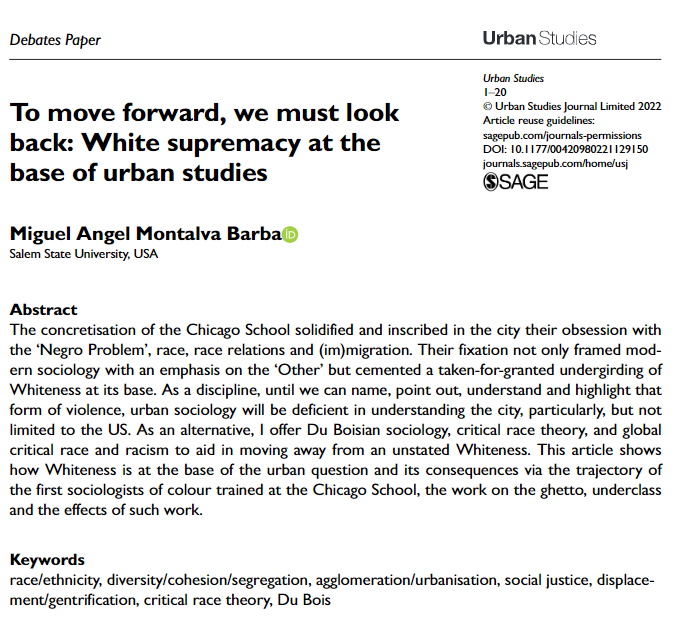 Urban Studies Journal tweet media