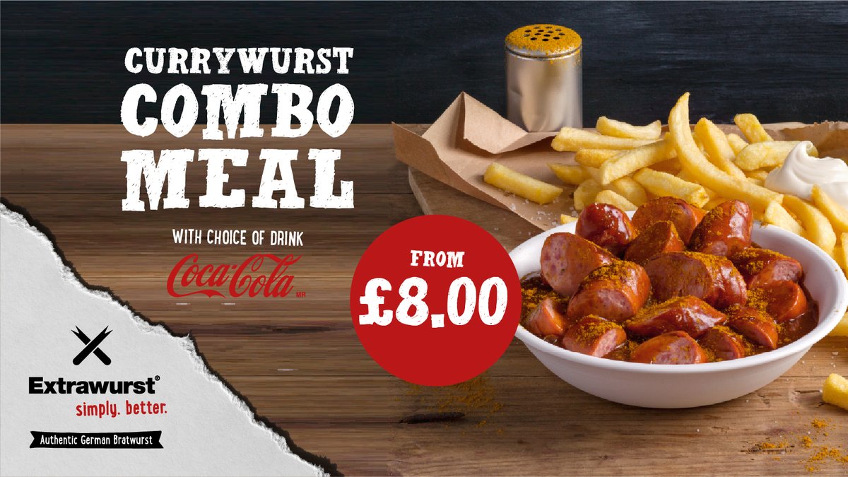 What is the secret to our uniquely, delicious Extrawurst Currywurst, you ask⁉️⁠
⁠
Our signature, zingy curry sauce of course! ⁠
⁠
Some would argue currywurst should be Germany's national dish, and we're inclined to agree! What do you think? 
#currywurst