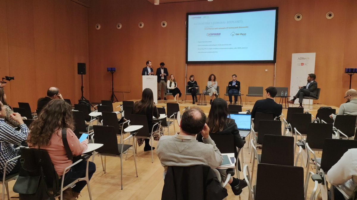 ADItech's tweet photo. #TransiciónEcológica
Desde @ComanaiGLC presentan el proyecto #Batraw cómo desarrollar un sistema del reciclaje de baterías https://t.co/Fwgj0N0qRF