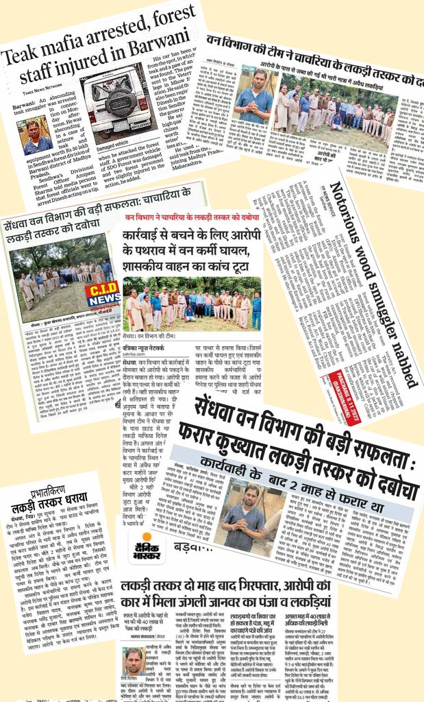 A positive news amidst the negative mood 🏏 (#INDvsENG)

#Pushpa of Sendhwa Forest Division has finally been Arrested by the Forest Dept Team ✌️

🌳🇮🇳